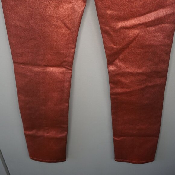 HUDSON Jeans Harlow Ultra High-Rise Cigarette Jeans Cinnamon Glitter size 25 - Picture 13 of 16